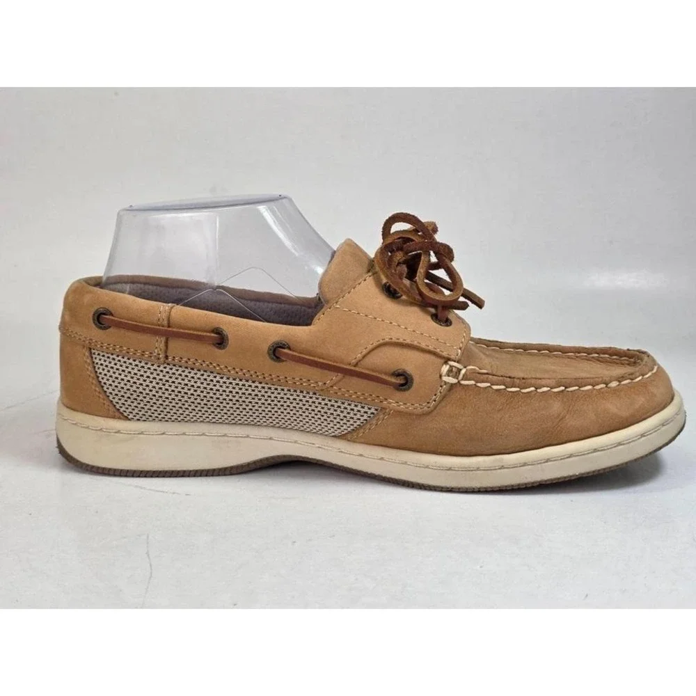 GH Bass Sailer Women's Boat Shoes Size 8.5 M Brown Tan Suede Slip On Loafers